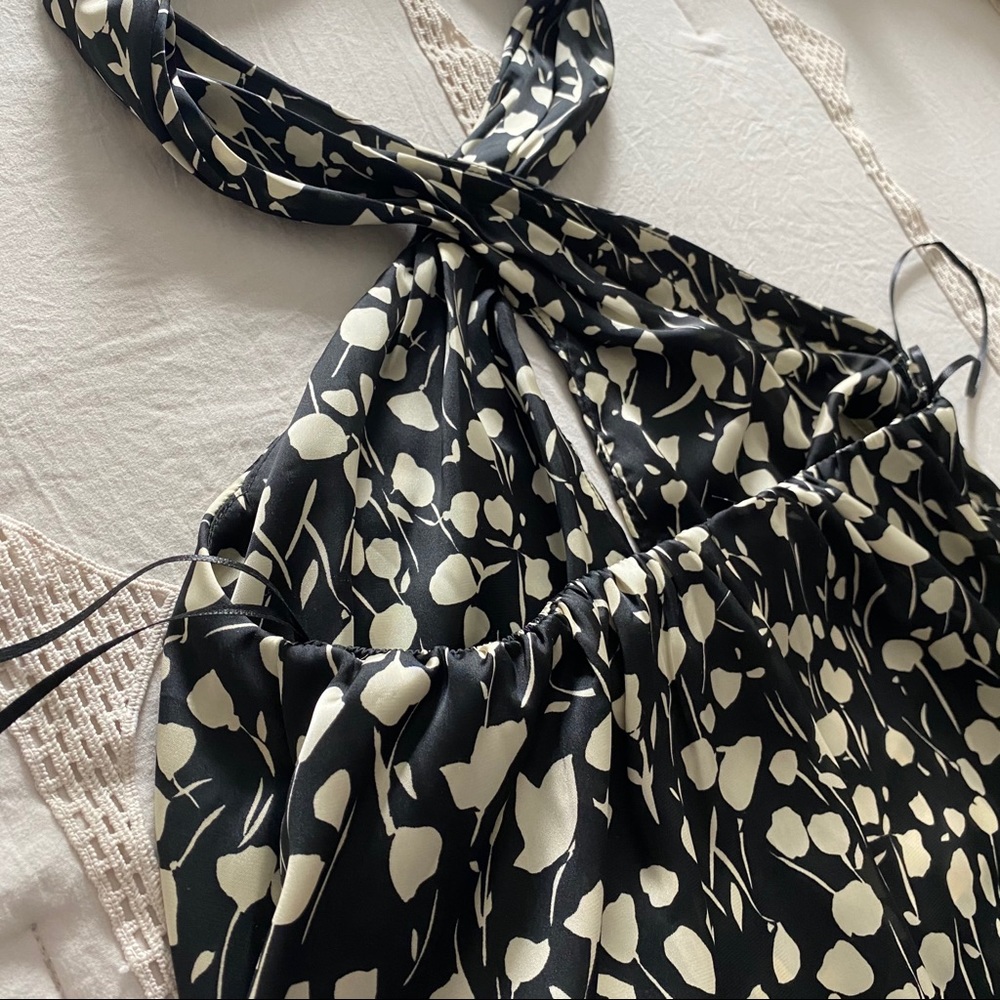 ZARA silky neck wrap top - Picture 4 of 7